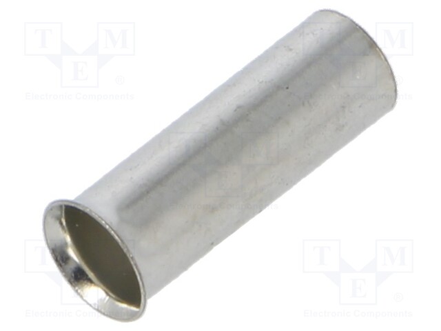 PÄÄTE: PÄÄTEHOLKKI - ERISTÄMÄTÖN - KUPARI - 10MM2 - 15MM - TINATTU - Pääteholkit ja jatkoholkit - TA-10-15100 - 1