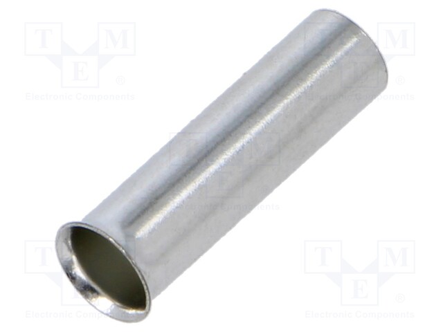 PÄÄTE: PÄÄTEHOLKKI - ERISTÄMÄTÖN - KUPARI - 10MM2 - 18MM - TINATTU - Pääteholkit ja jatkoholkit - TA-10-18100 - 1