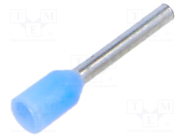 PÄÄTEHOLKKI - ERISTETTY - KUPARI - 0,25MM2 - 8MM - TINATTU - Pääteholkit ja jatkoholkit - TE-0.25-8100 - 1