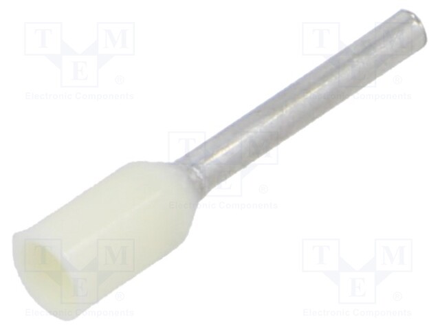 PÄÄTEHOLKKI - ERISTETTY - KUPARI - 0,5MM2 - 10MM - TINATTU - Pääteholkit ja jatkoholkit - TE-0.5-10V100 - 1