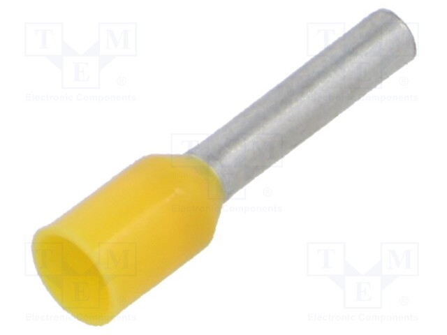 PÄÄTEHOLKKI - ERISTETTY - KUPARI - 1,5MM2 - 10MM - TINATTU - Pääteholkit ja jatkoholkit - TE-1.5-10100 - 1