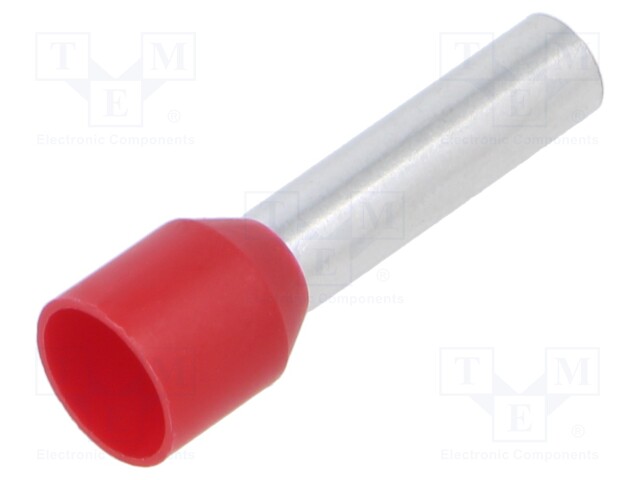 PÄÄTEHOLKKI - ERISTETTY - KUPARI - 10MM2 - 18MM - TINATTU - Pääteholkit ja jatkoholkit - TE-10-18100 - 1