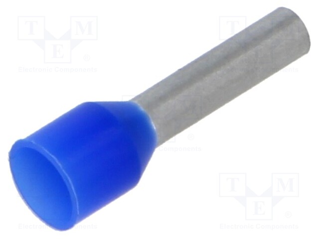 PÄÄTEHOLKKI - ERISTETTY - KUPARI - 2,5MM2 - 10MM - TINATTU - Pääteholkit ja jatkoholkit - TE-2.5-10100 - 1