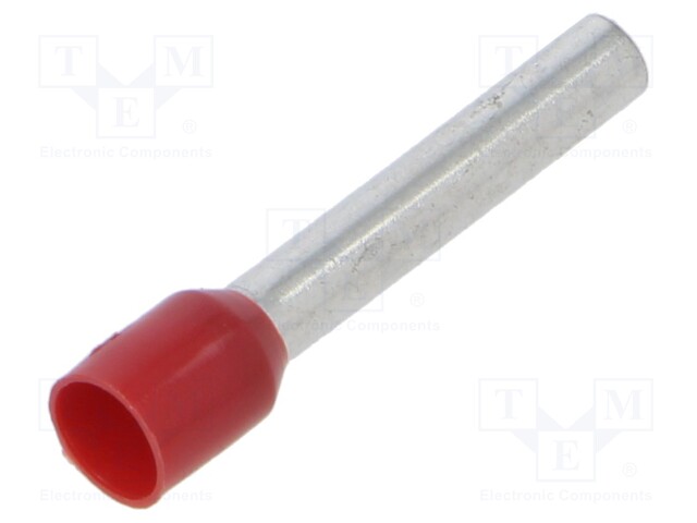 PÄÄTEHOLKKI - ERISTETTY - KUPARI - 4MM2 - 18MM - TINATTU - Pääteholkit ja jatkoholkit - TE-4-18100 - 1