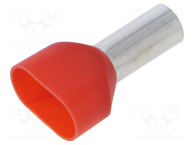 PÄÄTEHOLKKI - ERISTETTY,KAKSOIS-KUPARI - 10MM2 - 14MM - Pääteholkit ja jatkoholkit - TV-10-14100 - 1