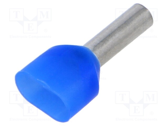 PÄÄTEHOLKKI - ERISTETTY,KAKSOIS-KUPARI - 2,5MM2 - 10MM - Pääteholkit ja jatkoholkit - TV-2.5-10100 - 1