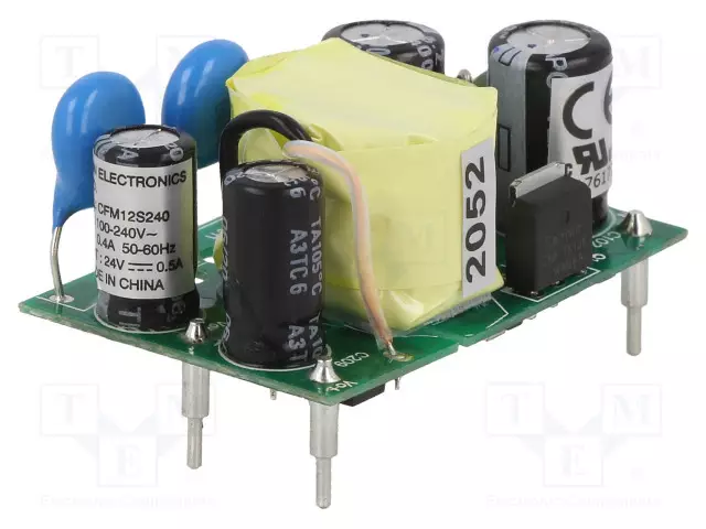 AC/DC MUUNNIN - 12W - TULOJÄNNITE 90÷264VAC,120÷370VDC - LÄHTÖJÄNNITE 24VDC - 87% - AC/DC muuntimet - CFM12S240 - 1