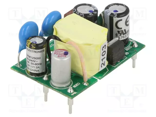AC/DC MUUNNIN - 12W - TULOJÄNNITE 90÷264VAC,120÷370VDC - LÄHTÖJÄNNITE 5VDC - 80% - AC/DC muuntimet - CFM12S050 - 1