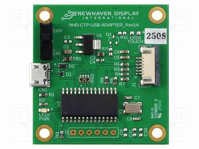 ADAPTERI - 6PIN,USB B MICRO - Näyttöjen lisätarvikkeet - NHD-CU-ADAP-800480 - 1