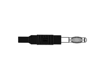 ADAPTER PLUG MALE 4mm, FEMALE 2mm, BLACK - MZS4 - Hirschman liittimet ja adapterit - HM14T00 - 1