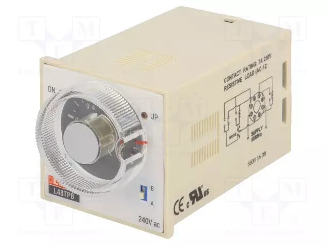 AUTOMATION MODULE: TIMER - 0.05S÷10MIN - DPDT - 250VAC/5A - 24÷240VDC - Aikareleet ja ajastimet - 31L48TPBM240 - 1