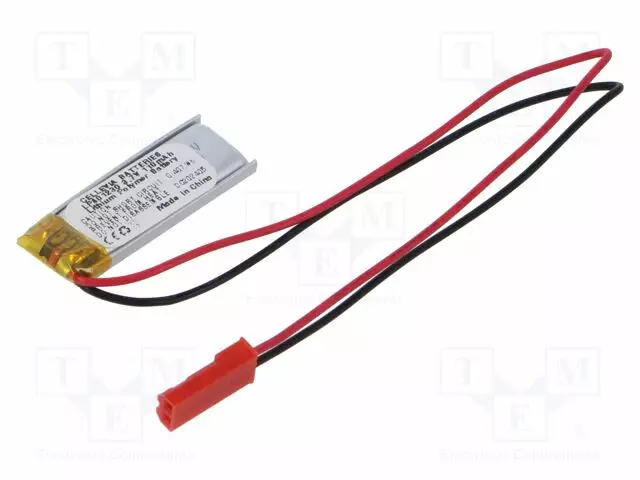 AKKU: LI-PO - 3,7V - 110MAH - JOHDOT,JST SYP-02T-1 LIITOS - Akut - AKY-LP401230 - 1