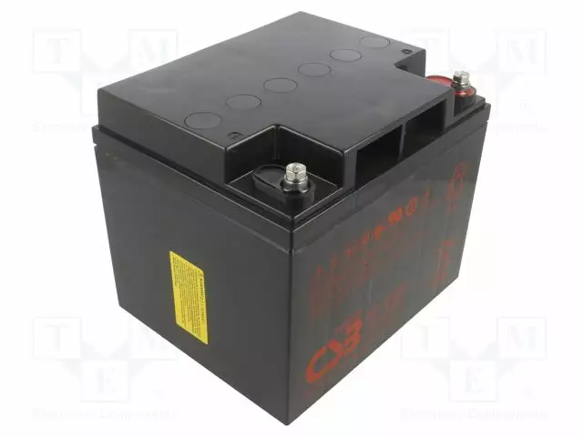 AKKU: LYIJYHAPPO - 12V - 40AH - AGM - AUTOMAATTINEN - 197X165X170,4MM - Lyijyhyytelöakut - ACCU-GP12400 - 1