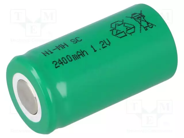AKKU: NI-MH - SUBC - 1,2V - 2400MAH - Ø22X42MM - 1KPL - Akut - ACCU-J-SC2400 - 1
