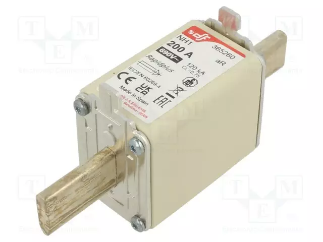 KERAAMINEN - 200A - 690VAC - 550VDC - AR - NH1 - Sulakkeet NH - 365260 - 1