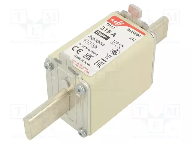 315A - 690VAC - 550VDC - AR - KERAAMINEN - NH1 - Sulakkeet NH - 365280 - 1