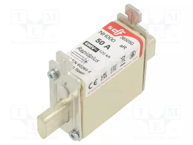 50A - 690VAC - 440VDC - AR - KERAAMINEN - NH000 - Sulakkeet NH - 365050 - 1