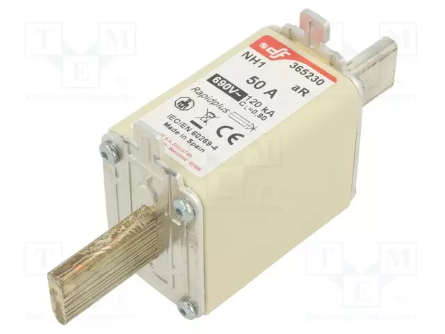 50A - 690VAC - 550VDC - AR - KERAAMINEN - NH1 - Sulakkeet NH - 365230 - 1