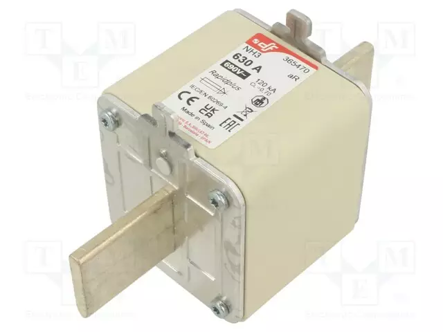 630A - 690VAC - 550VDC - AR - KERAAMINEN - NH3 - Sulakkeet NH - 365470 - 1