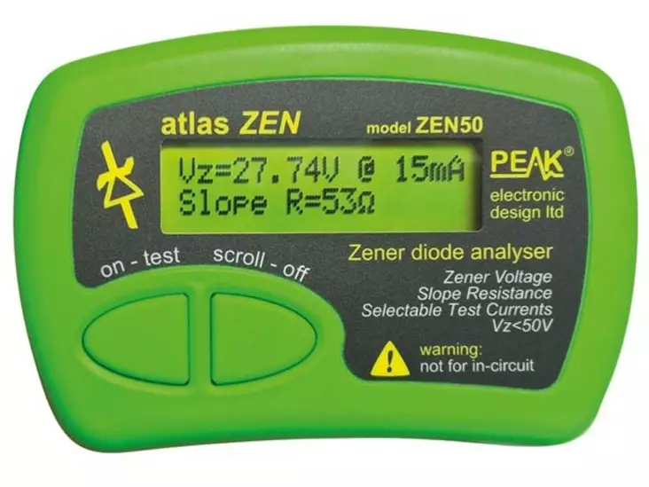 ATLAS ZEN - ZENER DIODI ANALYSAATTORI (0 - 50 V) - Komponenttianalysaattorit - ZEN50 - 1