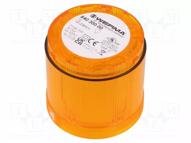 AUTOMATION MODULE: LIGHT SIGNALLER - ORANGE - 12÷230VDC - 12÷230VAC - Teollisuuden merkinantolaitteet - WER-84030000 - 1