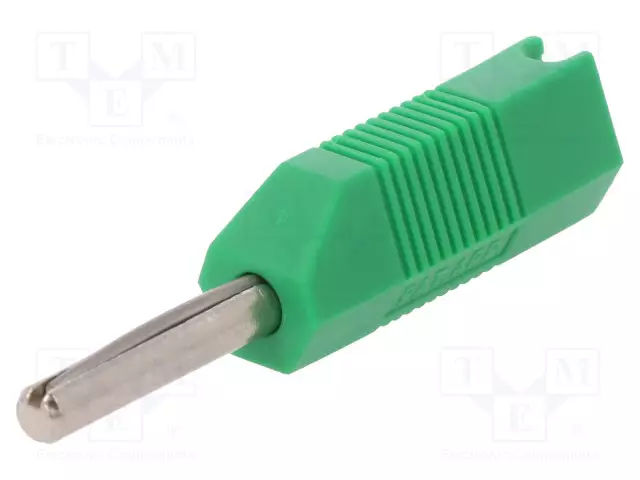 LABORATORIOBANAANILIITIN 4MM - PISTOKE - 16A - 50VDC - VIHREÄ - Banaaniliittimet 4mm - 553-0400 - 1