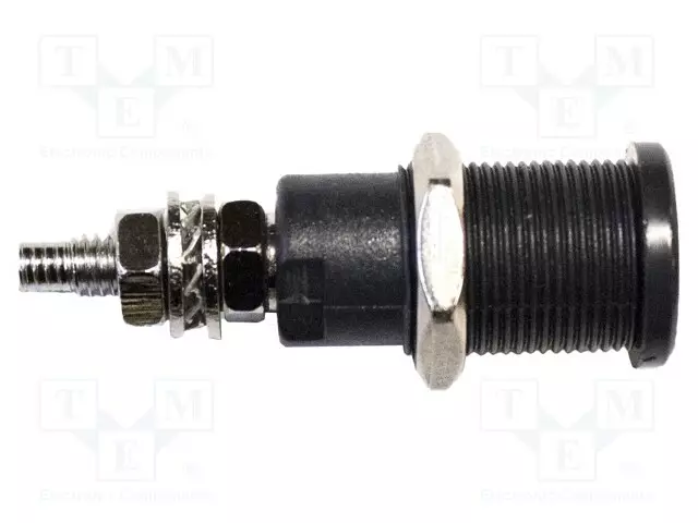 LABORATORIOBANAANILIITIN 4MM - PISTORASIA - 600V,1KV - 45A - MUSTA - Banaanijatkoliittimet - BU-31607-0 - 1