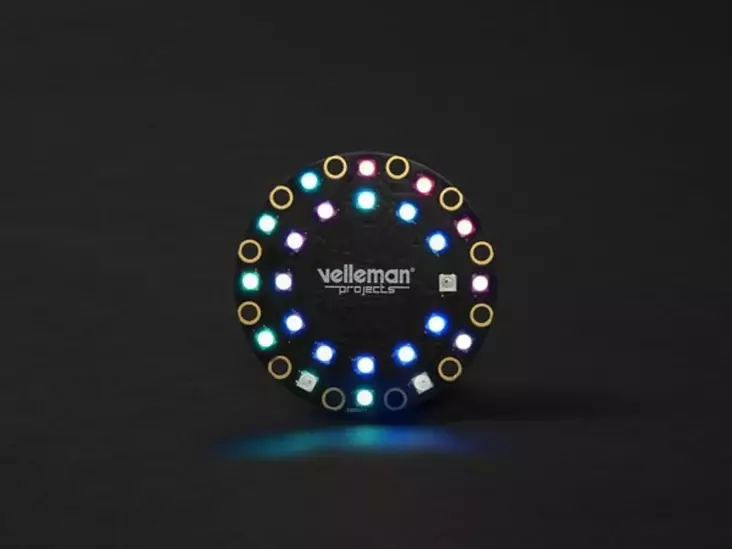 BRIGHTDOT WEARABLE DEVELOPMENT BOARD - Whadda valo-ohjaimet - WMW100 - 1