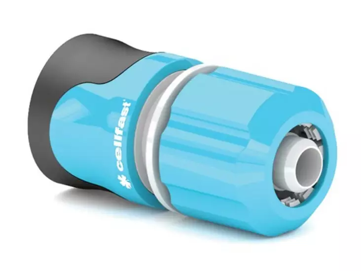 CELLFAST - HOSE QUICK CONNECTOR - WATER FLOW - ERGO - 1/2" - Puutarhaletkut, liittimet ja kastelu - CF53-130 - 1