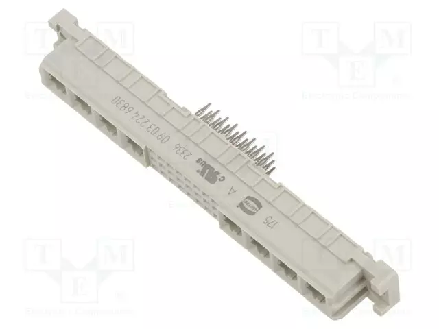 LIITIN: DIN 41612 - N LIITINAARAS - PIN: 24 - SUORA - THT - 2A - Erikoisliittimet - 09032246830 - 1