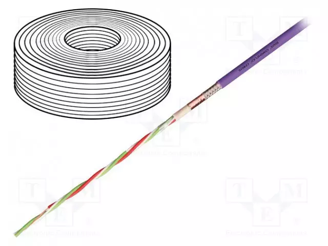 DATAKAAPELI - CHAINFLEX® CFBUS - HYBRIDI-2X22AWG,2X24AWG - Suojaamattomat ohjaimien kaapelit - CFBUS.030 - 1