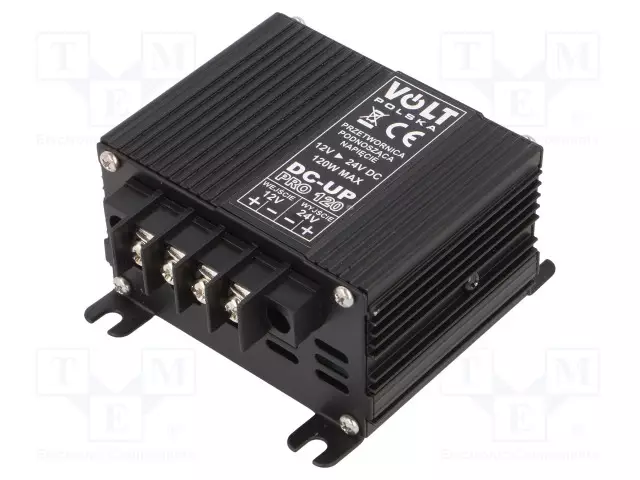 DC/DC MUUNNIN - LÄHTÖJÄNNITE 24VDC - UVIRT: 12VDC - 4A - 120W - YLEISMALLINEN - Invertterit ja jännitteenalentimet - 4ZDCUP1200 - 1