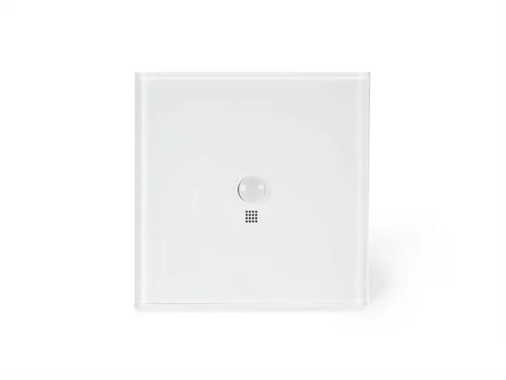 Edge Lit control module with 1 touch key and built-in motion and twilight sensor (White Edition) - Taloautomaatio - VMBEL1PIR-W-20 - 1