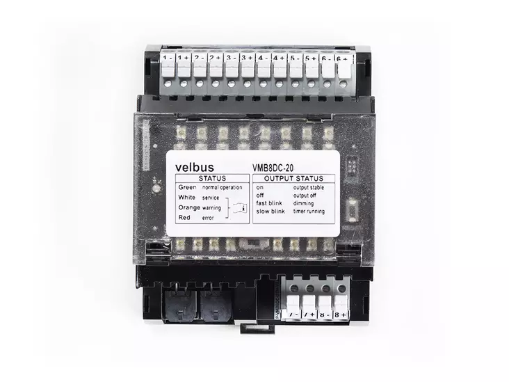 Eight Channel 0/1-10V Universal Dimmer Controller - Taloautomaatio - VMB8DC-20 - 1