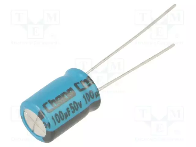 ELEKTROLYYTTIKONDENSAATTORI - THT - 100UF - 50VDC - Elektrolyyttikondensaattorit - pysty - LE1H101MF115A00CE0 - 1