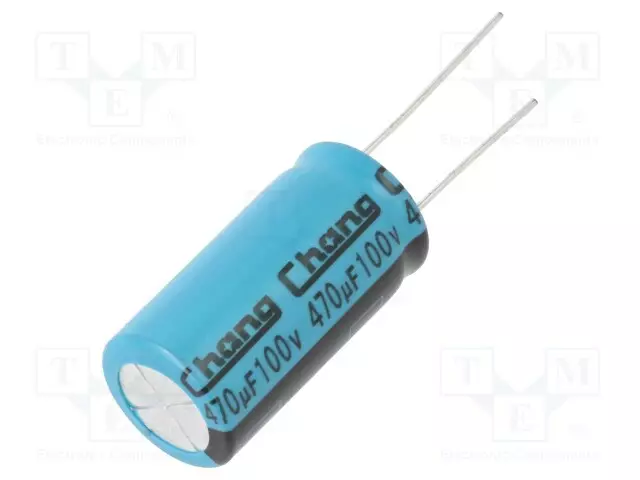 ELEKTROLYYTTIKONDENSAATTORI - THT - 470UF - 100VDC - Elektrolyyttikondensaattorit - pysty - LE2A471ML300A00CE0 - 1