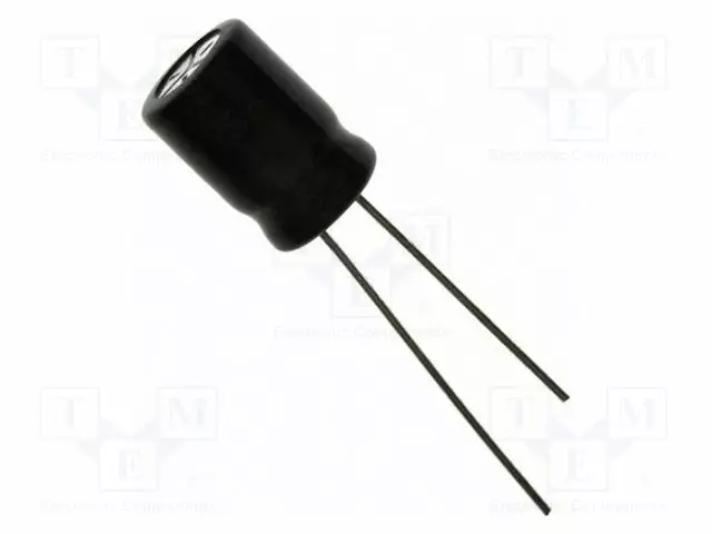 ELEKTROLYYTTIKONDENSAATTORI - THT - 4,7UF - 250VDC - Elektrolyyttikondensaattorit - pysty - SEK4R7M250ST-KNO-0 - 1