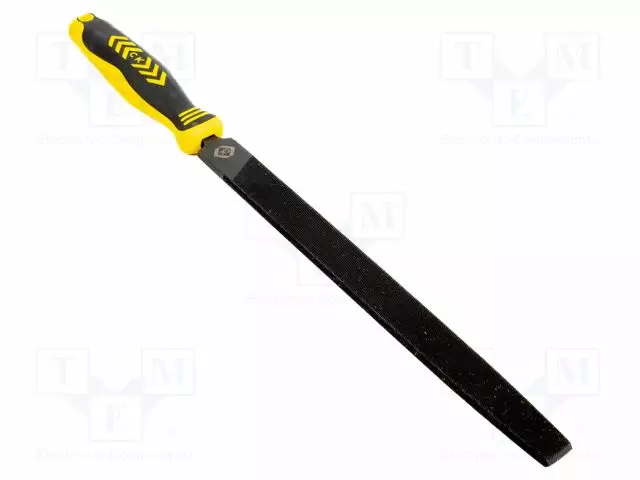 FILE - 2ND CUT - FLAT - BI-COMPONENT PLASTIC HANDLES - 250MM - Viilat, raapat - CK-T0080A10 - 1