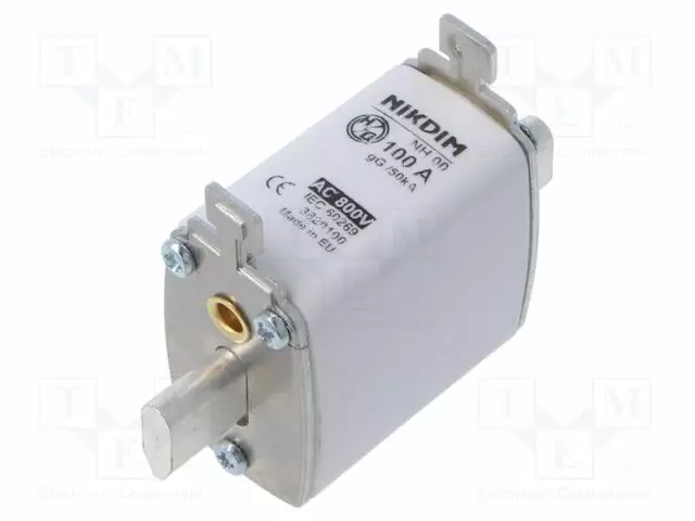 100A - 800VAC - GG - TEOLLISUUSSULAKE - NH00 - Sulakkeet NH - 3820100 - 1