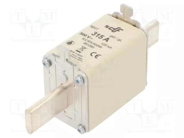 315A - 500VAC - 80VDC - GG - KERAAMINEN - NH1 - Sulakkeet NH - 381280 - 1