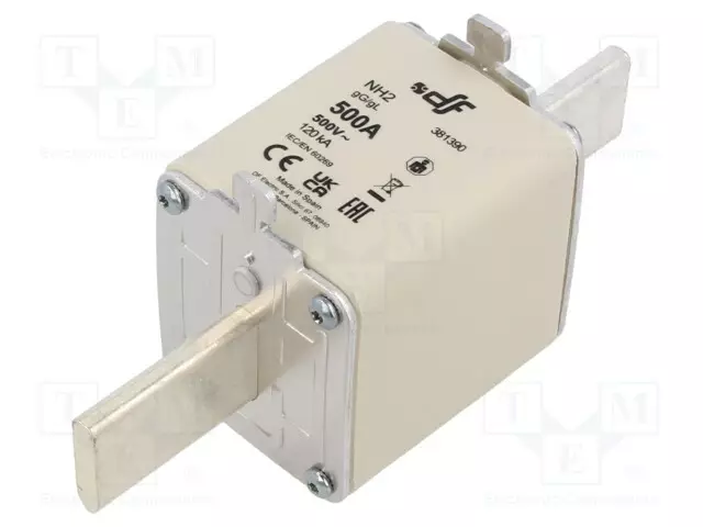 500A - 500VAC - 80VDC - GG - KERAAMINEN - NH2 - Sulakkeet NH - 381390 - 1