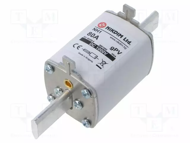 80A - 1KVDC - GPV - TEOLLISUUSSULAKE - NH1 - Sulakkeet NH - 3601080 - 1