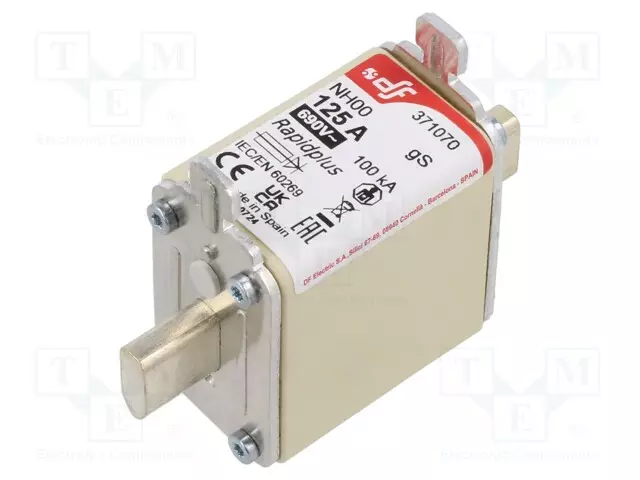 125A - 690VAC - 440VDC - GS - KERAAMINEN - NH00 - Sulakkeet NH - 371070 - 1