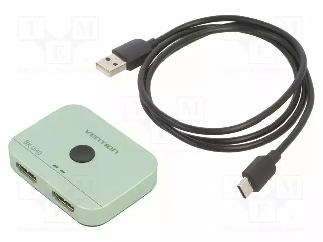 HAAROITIN - HDMI 2.1 - 4K,8K - HARMAA - LÄHTÖ: HDMI PISTORASIA X2 - HDMI, DVI, DisplayPort johdot - AKPG0 - 1