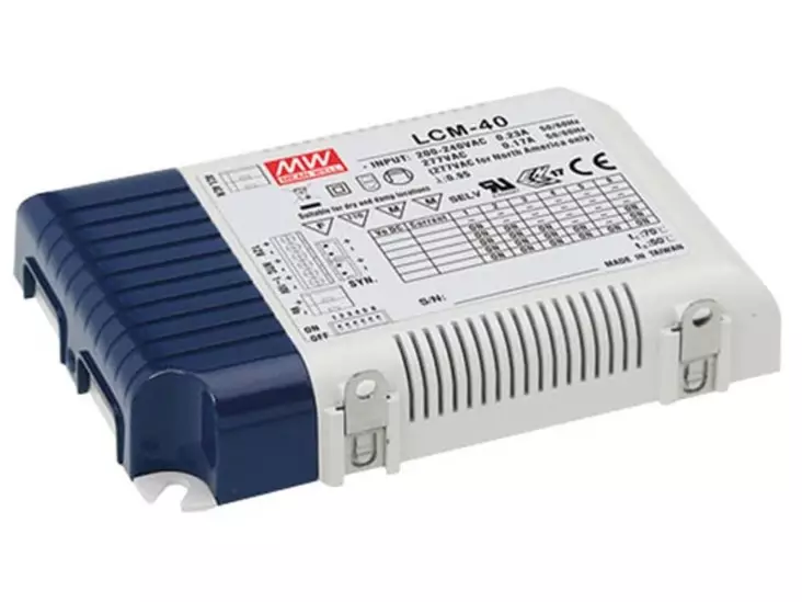 HIMMENNETTÄVÄ LED TEHOLÄHDE VAKIOVIRTA - 40 W - VALITTAVA ANTOVIRTA - LED teholähteet - LCM-40 - 1