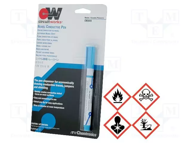 TUSSIKYNÄ: TARKOITETTU REITTIEN MÄÄRITTÄMISEEN - HARMAA - 1,2MM - Piirilevykemikaalit - CH-CW2000 - 1