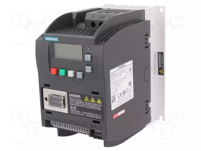 INVERTTERIT - 0,75KW - 3X400VAC - 3X380÷480VAC - SEINÄ-IN: 6 - 0÷599HZ - Kolmivaiheiset vaihtosuuntaajat - 6SL3210-5BE17-5UV0 - 1