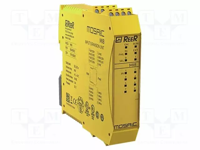 I/O LAAJENNUSMODUULI - RUUVI-24VDC - IN: 8 - OUT: 4 - DIN-KISKOLLE - Turvakytkimet - säätömoduulit - 1100020 - 1