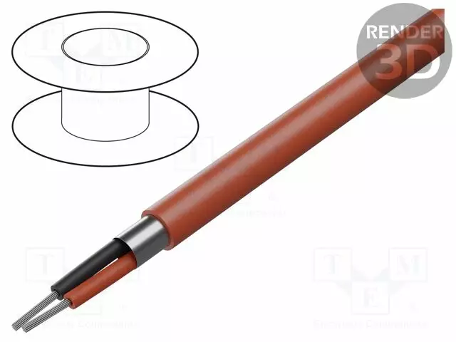 JOHTO - 1X2X22AWG - CU - FEP - PUNAINEN - -20÷150°C - 300V - CPR: ECA - Lämmönkestävät kaapelit - 88761.0021000 - 1