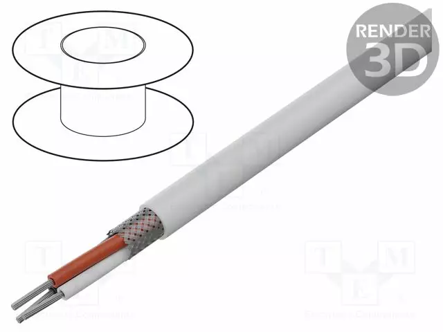 JOHTO - 3X20AWG - CU - PTFE - VALKOINEN - -65÷200°C - 600V - CPR: ECA - Lämmönkestävät kaapelit - 83335E.009100 - 1